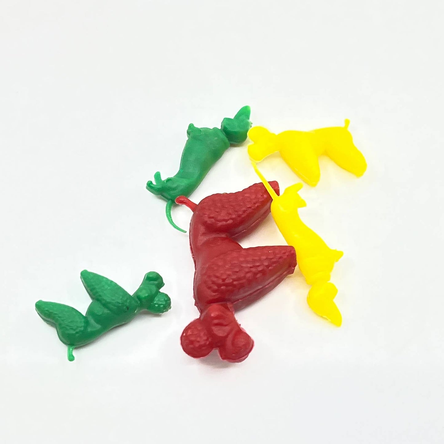 1960s Easter Egg With Celluloid Animals Inside Set of 3 Italy TG1