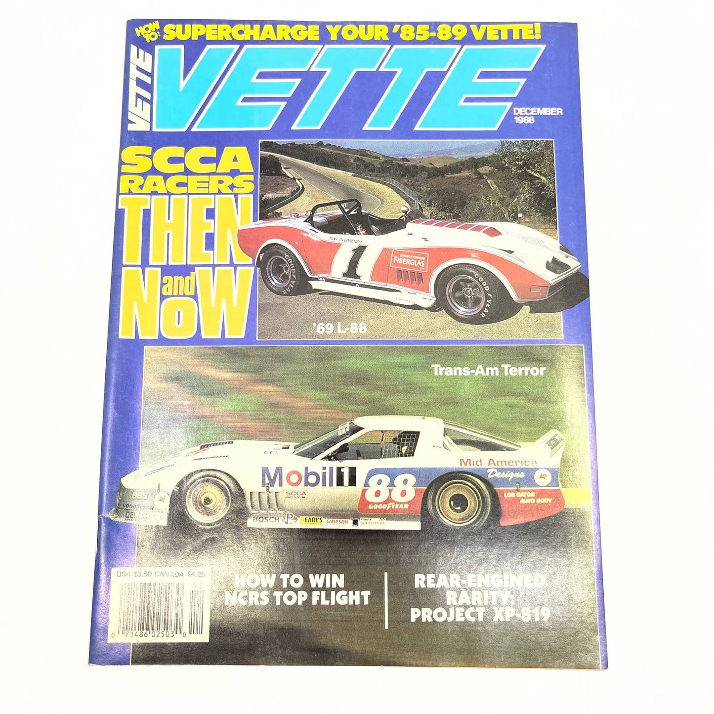 1988 Dec - VETTE Magazine Corvette XP-819: The only rear-engine Vette TG1