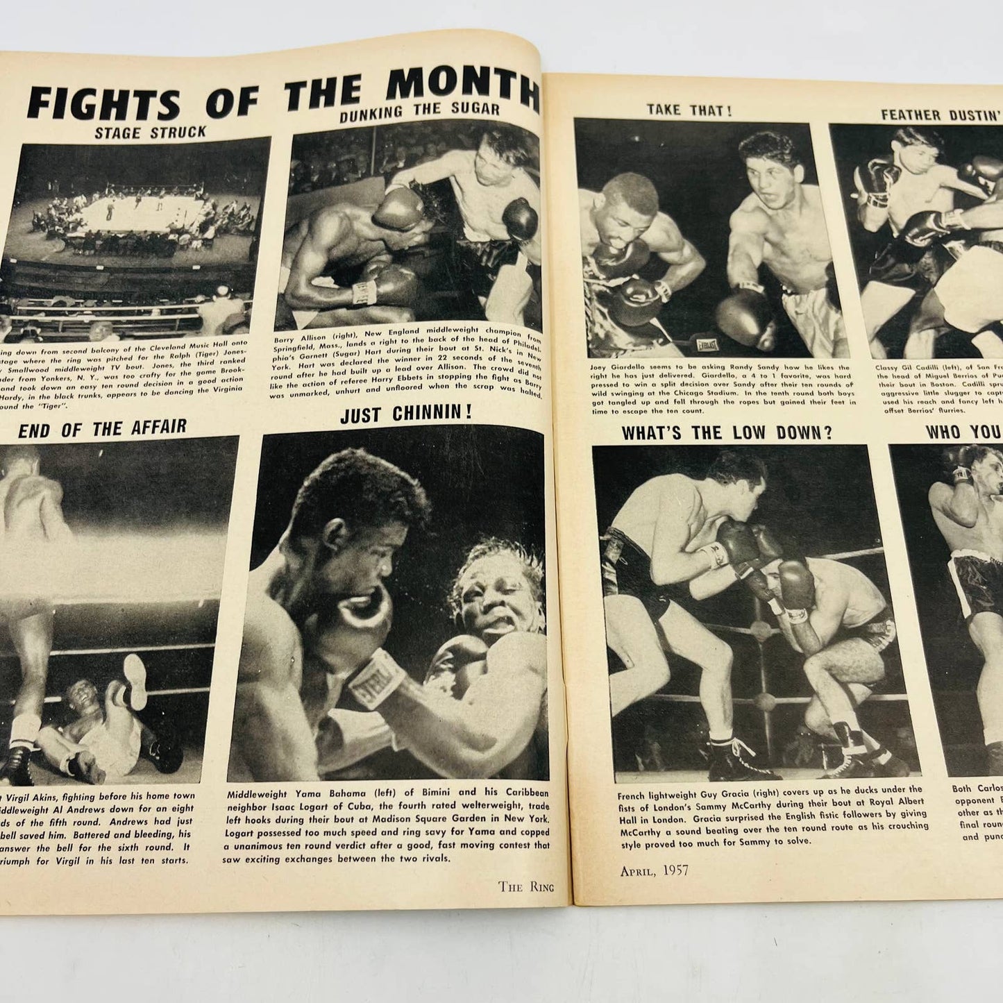 1957 Apr - The Ring Boxing Magazine Eddie Machen The Shasta Blaster TA5