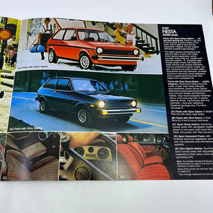 1980 Ford Fiesta Original Dealer New Car Showroom Brochure TH8