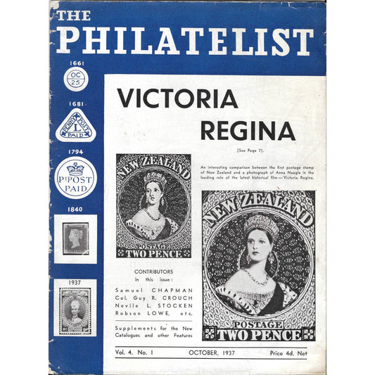 Oct 1937 The Philatelist Magazine Published By The Regent Stamp Company TJ7