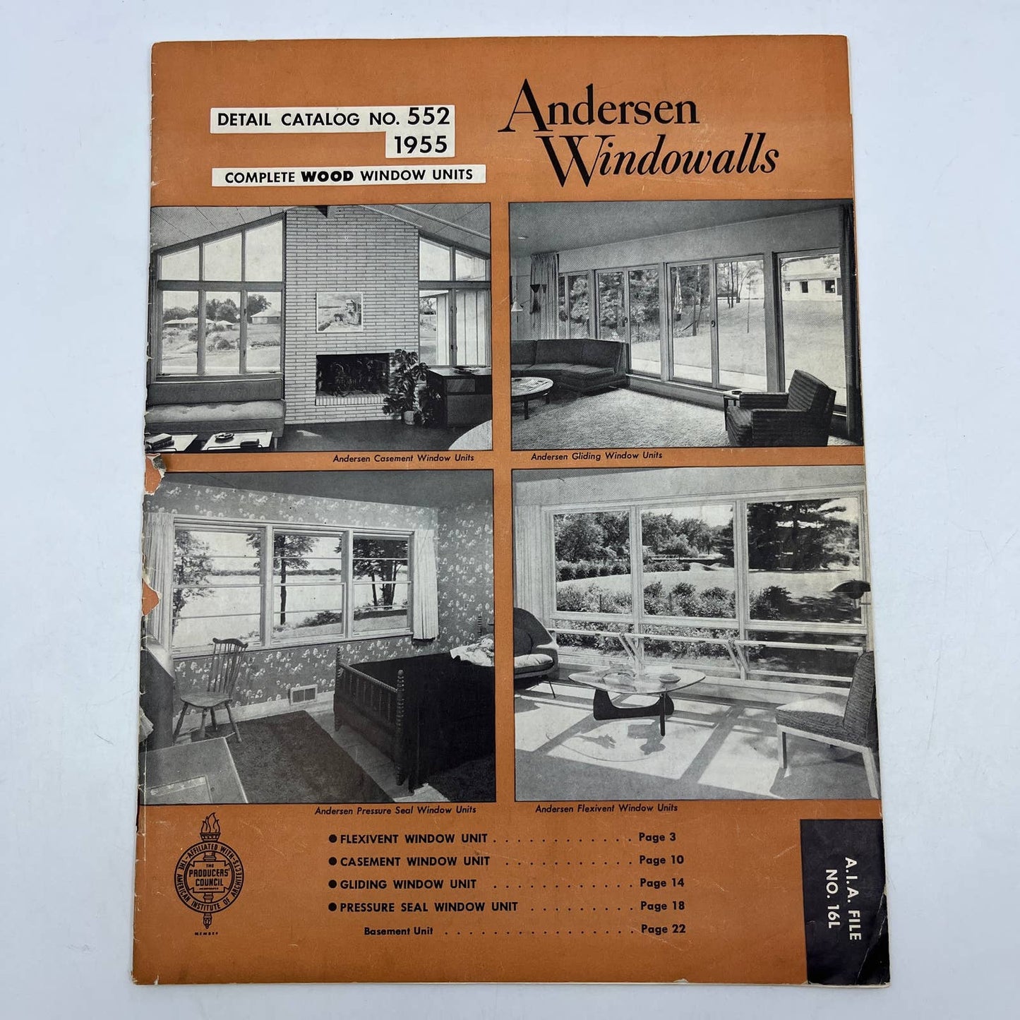 1950s MCM Andersen Windows Wood Windowalls Advertising Booklet Brochure TH8