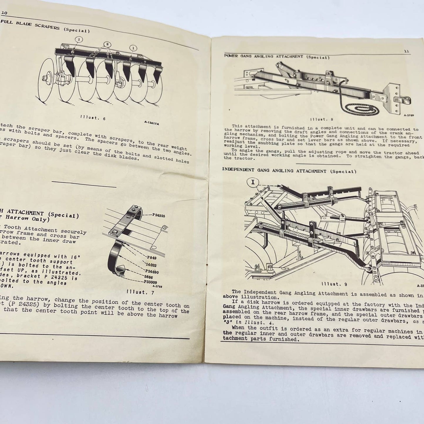 1951 McCormick Deering No. 10-A Tractor Disk Harrow Owners Manual IH TC6