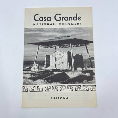 1961 Casa Grande National Monument Arizona Leaflet Brochure AA8