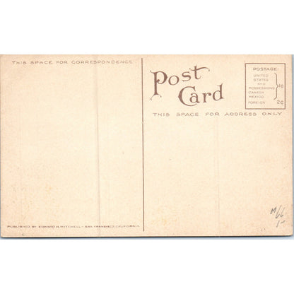 Mt. Shasta California By Moonlight Original Postcard P2-4