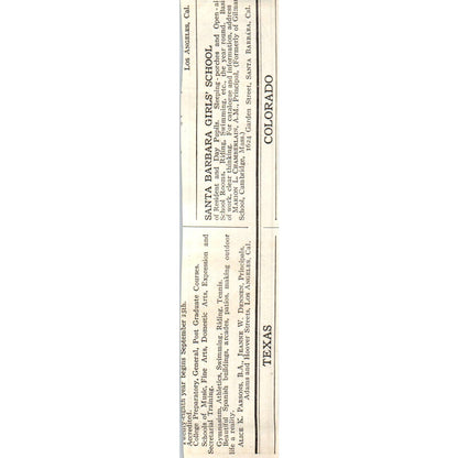 c1920 Harper's Ad - Camp Tosebo Manistee MI Todd Seminary Woodstock IL EA3