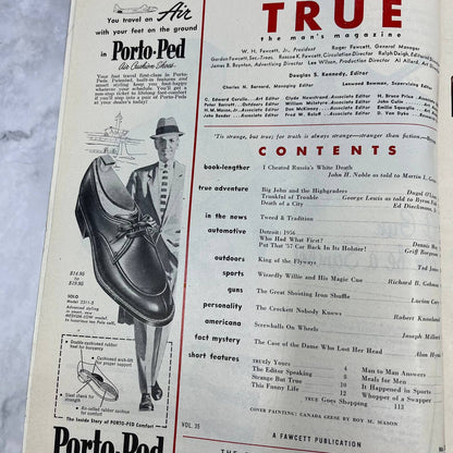 1955 November TRUE the man's magazine car 1956 Preview Russia's white death TJ3