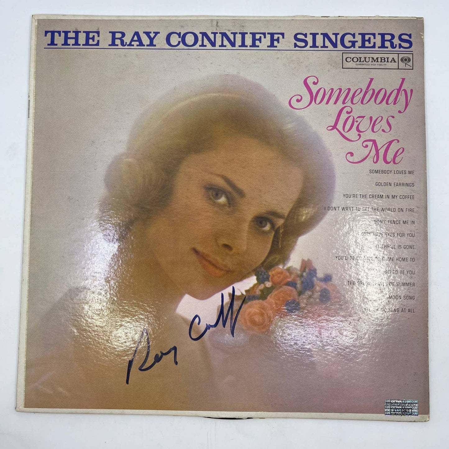 The Ray Conniff Singers Somebody Loves Me Vinyl Record Signed Authenticated TH3