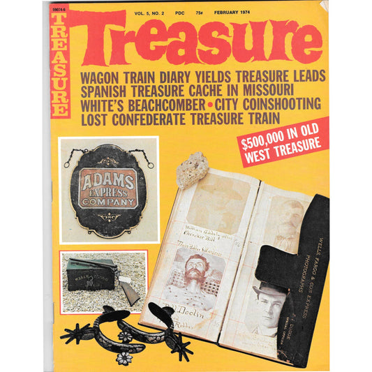 Treasure Magazine - Treasure Hunting Mines Buried Metal Detecting Feb 1974 MB4