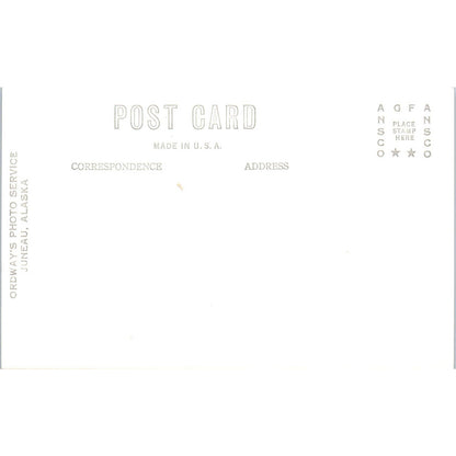 Ice Falling from Columbia Glacier RPPC Alaska Original Postcard TK1-30