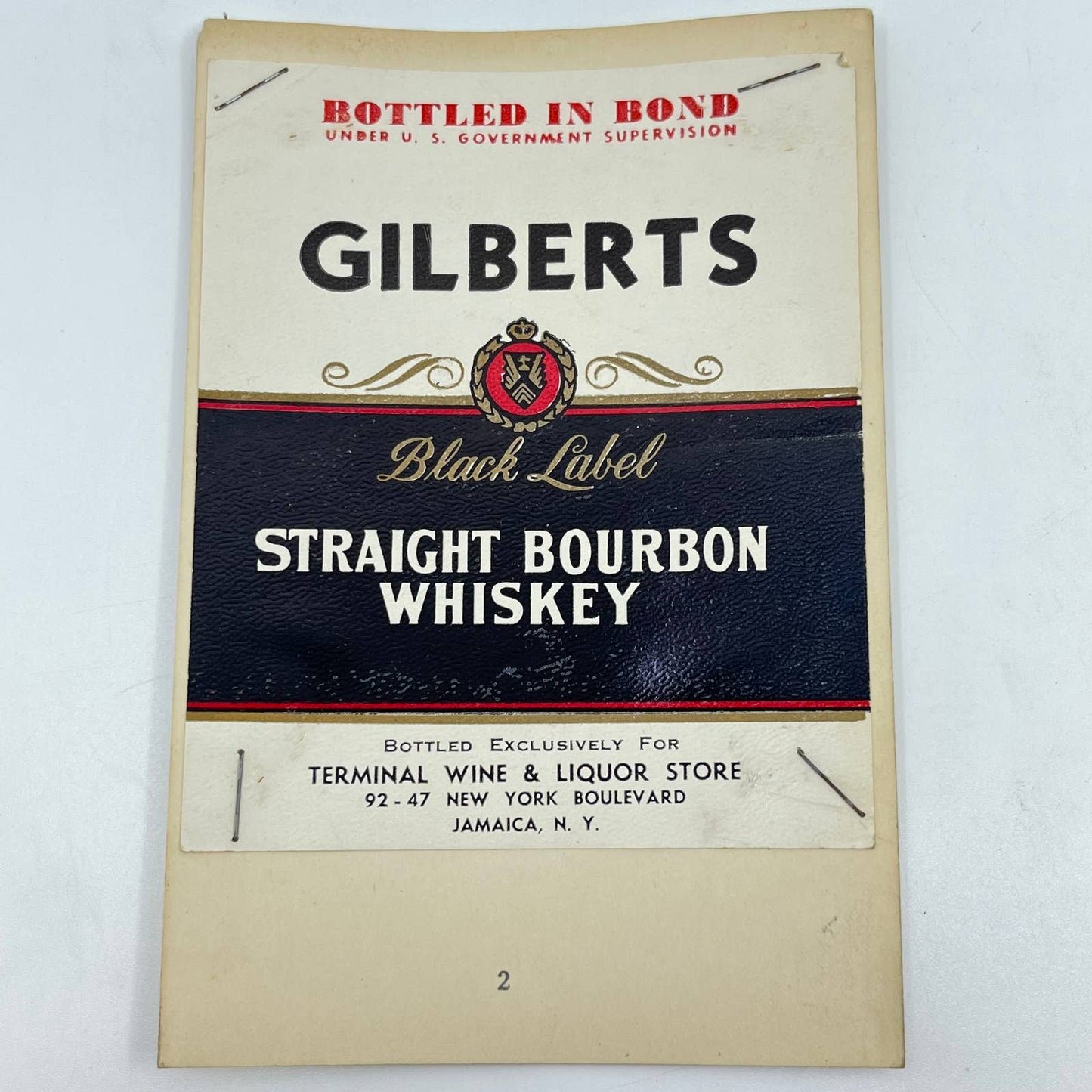 Gilbert’s Black Label Bourbon Whiskey Terminal Wine & Liquor Store Jamaica NY