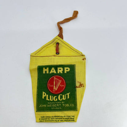 Vintage Harp Plug Cut Tobacco Pouch Joe Weistert St. Louis SD4