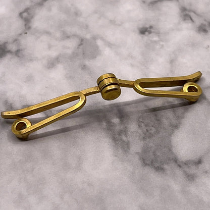 Vintage Gold Tone Swank Movable Tie Clip Bar Clasp SA2