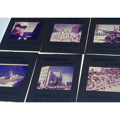 1960s Israel Holy Land in Color Independence Day Set of 6 2x2 Slides TK2-S2-14