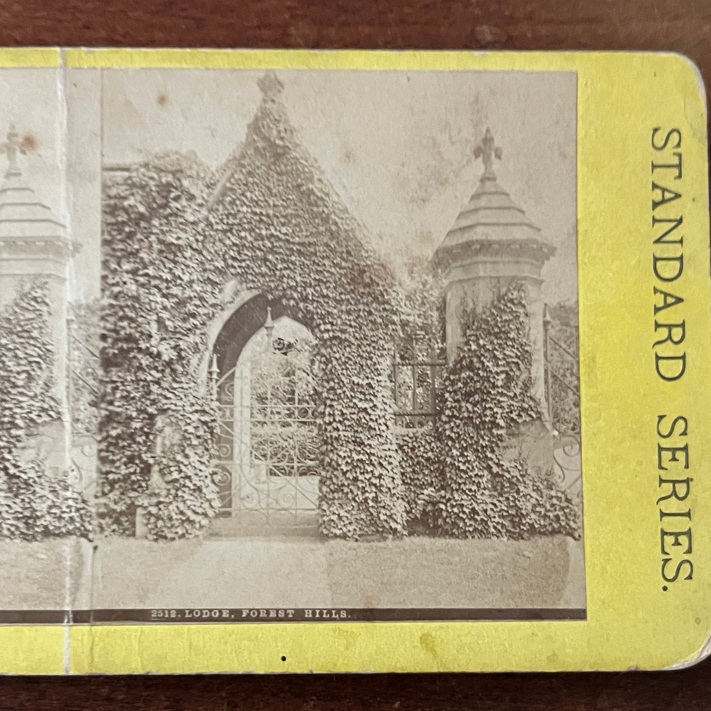 Lodge at Forest Hills NY Antique Stereoview Card TJ9-V2
