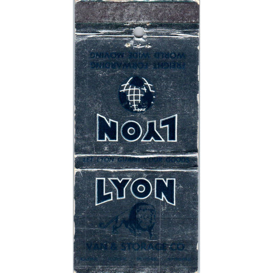 Lyon Van & Storage Co Advertising Matchbook Cover SA1-M11