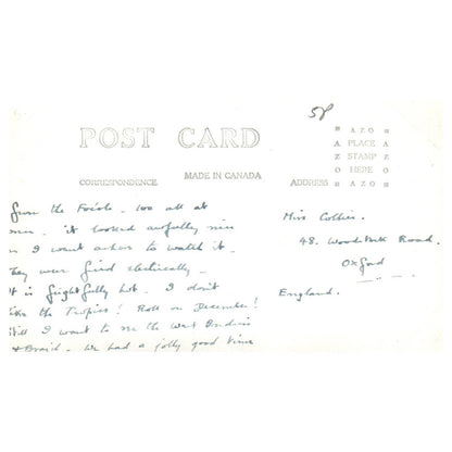 USS Vermont Lit Up at Night - Original Postcard TJ8-5