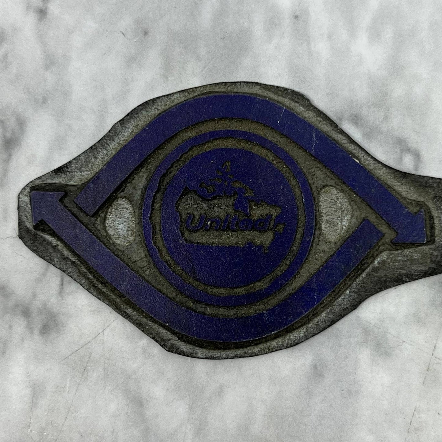 Vintage Printing Letterpress Printers Block Plate United Logo TJ59