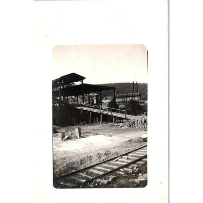 Antique Postcard RPPC Railway Railroad Depot 1911 SE8