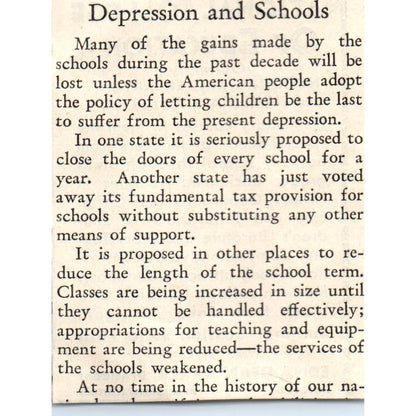 1931 Natural College of Education Edna Dean Baker Evanston IL Ad ~2.5x3 SE6-1