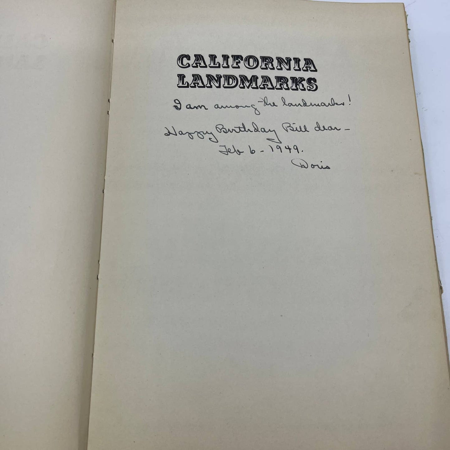 1948 CALIFORNIA LANDMARKS - A Photographic Guide Texts, Maps & Photographs TG5