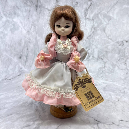 Vintage Bradley Doll "Miss August" Blue And Pink Dress, Bloomers With Tag TA2