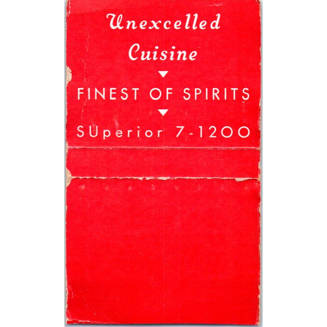 Cameo Restaurant Chicago Advertising Matchbook Cover SA9-M5