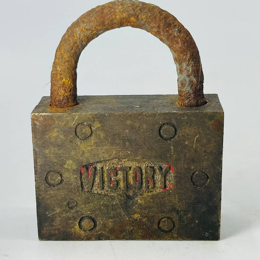 Vintage Brass VICTORY Lock Padlock No Key SA8