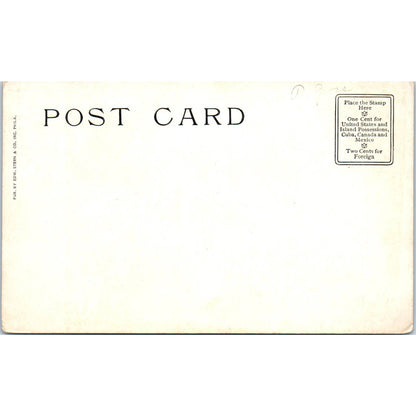 Antique Postcard Fairmount Park Sunken Garden Philadelphia PA TI1-1