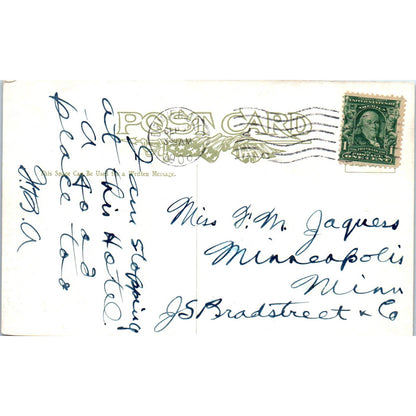 1908 Shipley Hotel Denver Colorado Original Postcard TK1-29