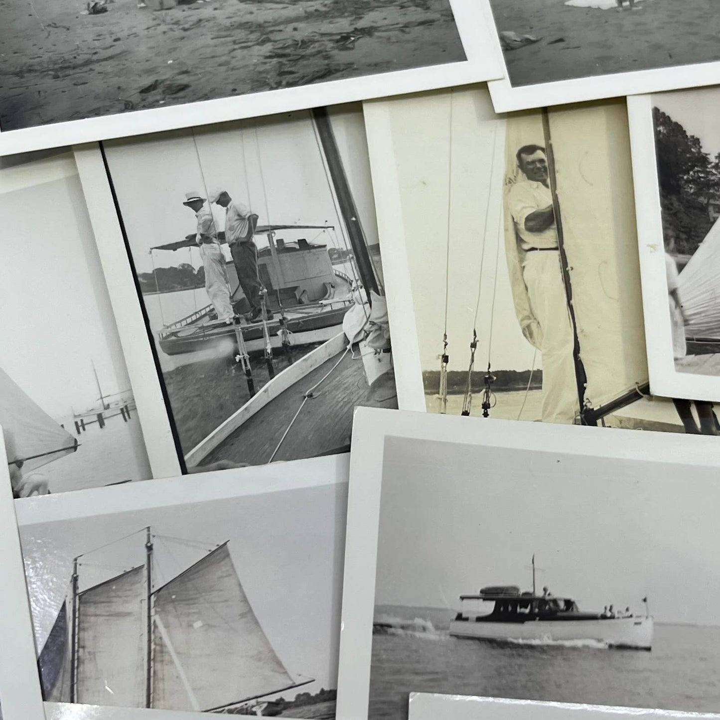 1930s Photos & Negatives Sailboating Mosquito Point White Stone VA TJ9-PG4