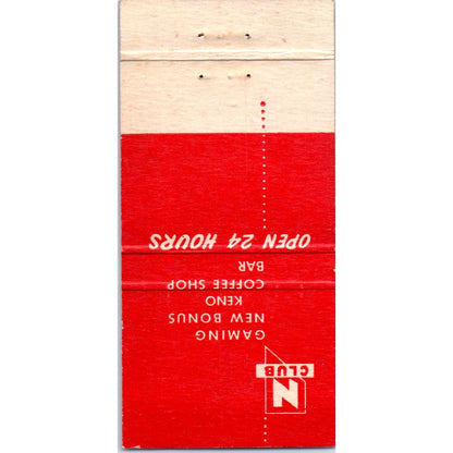 Nevada Club - Reno Nevada Advertising Matchbook Cover SB3-M7