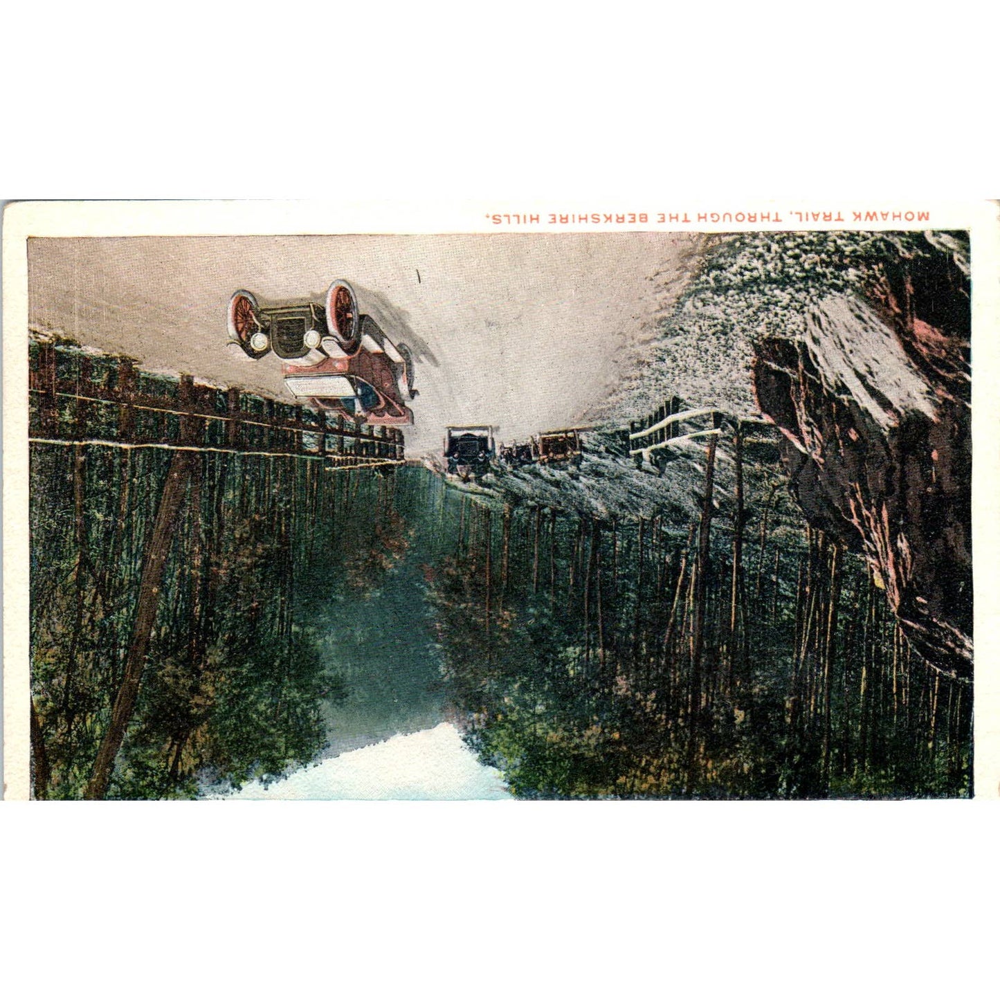 Mohawk Trail Through The Berkshire Hills MA 1920s - Original Postcard TJ9-P1