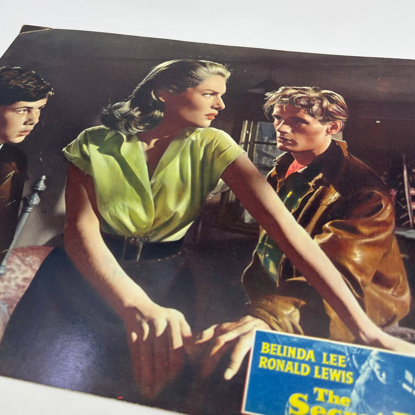 1958 The Secret Place Belinda Lee Ronald Lewis British Lobby Card 1 FL4