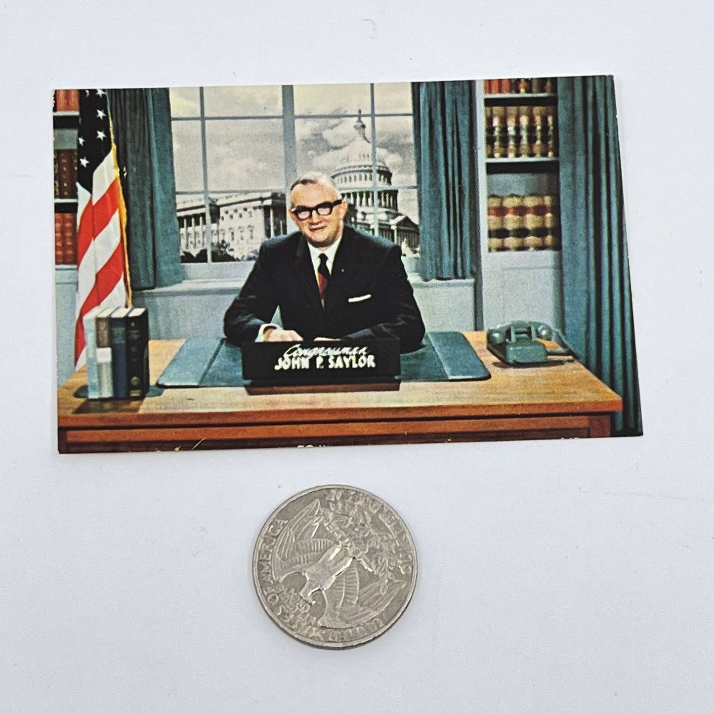 1950s Political Ad Card John P. Saylor for Congress Republican Somerset PA D6-1