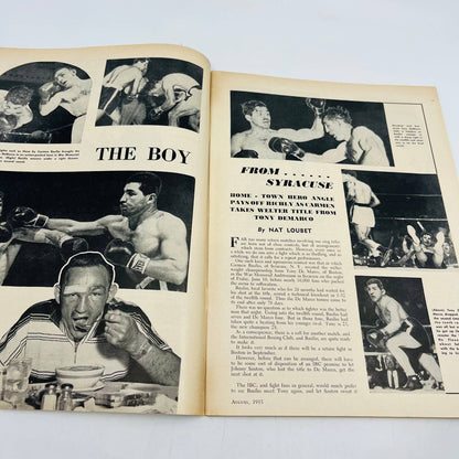 1955 August - The Ring Boxing Magazine – Rocky Marciano Cover Olson-Moore TA5