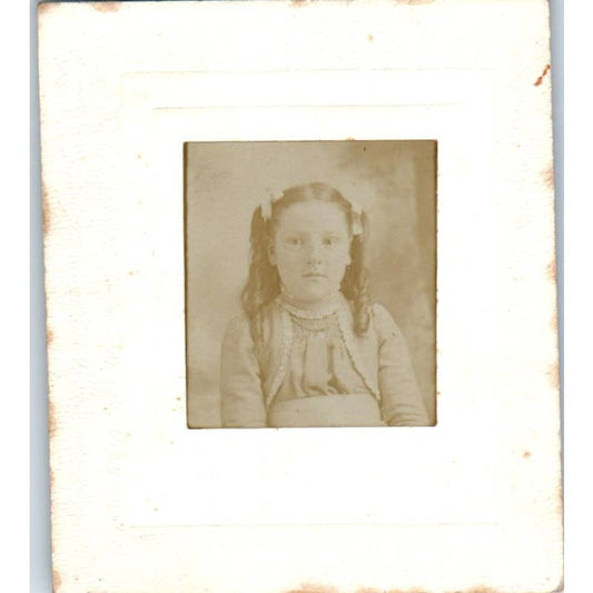 Antique Pocket Sized Photograph Photo Portrait Amy Ingalls 2.5" SE5