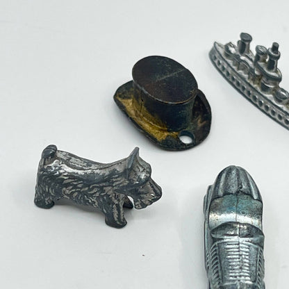 Lot of 9 Original Vintage Monopoly Game Pieces Replacement Tokens SC3