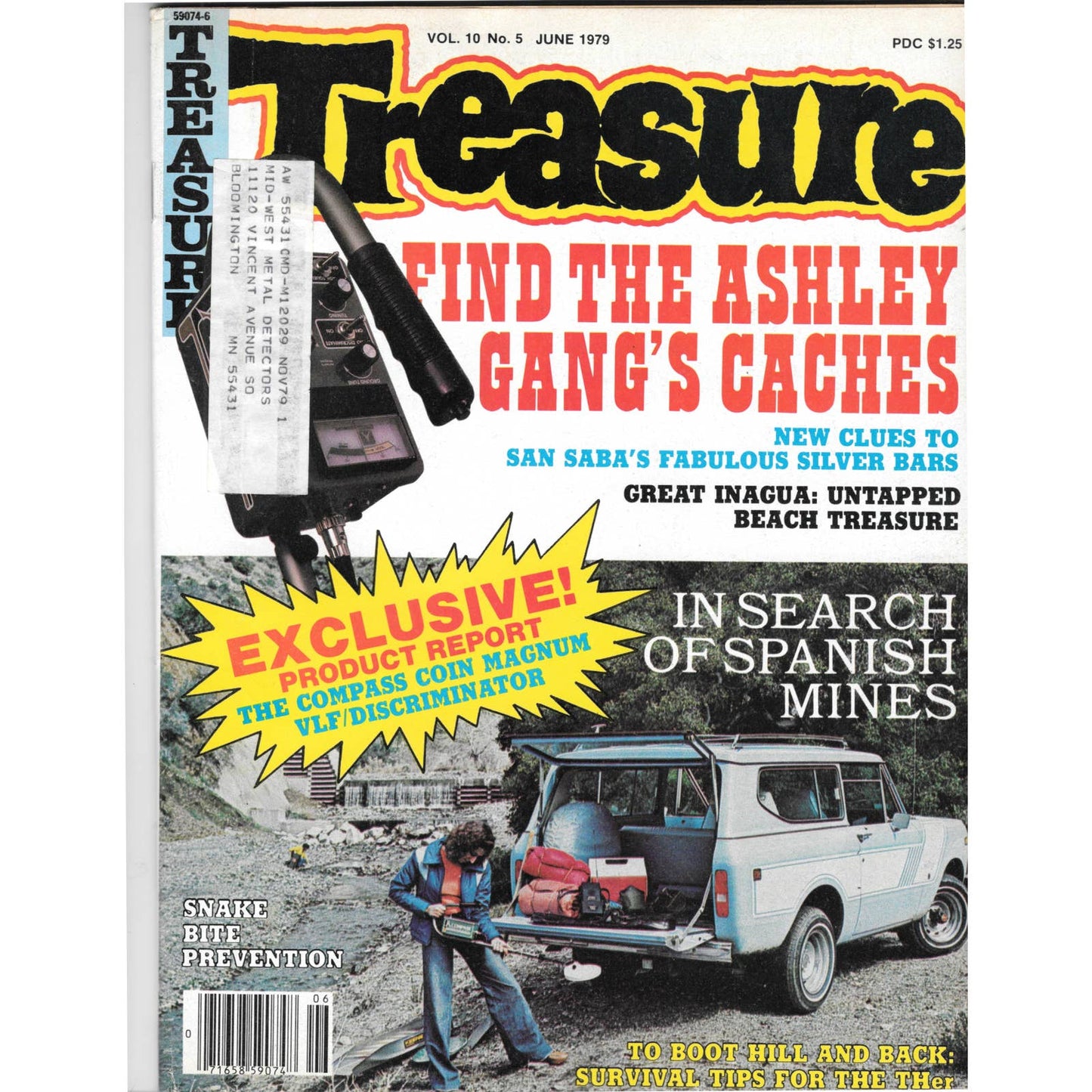 Treasure Magazine - Treasure Hunting Mines Buried Metal Detecting June 1979 MB3