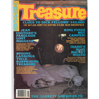 Treasure Magazine - Treasure Hunting Gold Mining Metal Detecting Jan 1980 M5