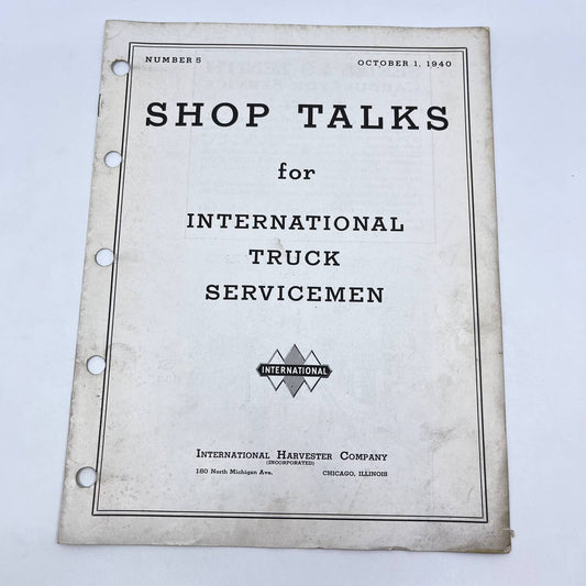 1940 Shop Talks for IH Truck Servicemen #5 Series 28 Zenith Carburetor TF8