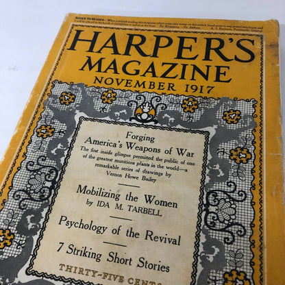 Harper's Monthly November 1917 World War I Ida M. Tarbell Mobilizing Women