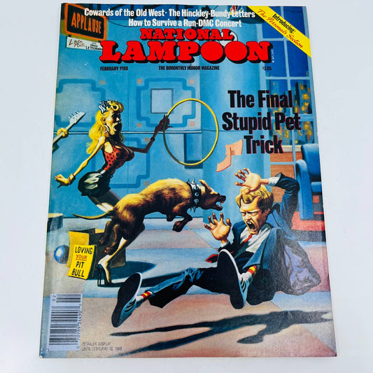 National Lampoon Feb 1988 Final Stupid Pet Trick David Letterman Newsstand BA2