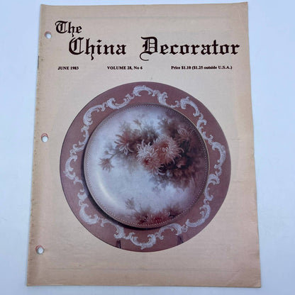 1983 June - The China Decorator Magazine - Spider Mums Paula Collins TH8