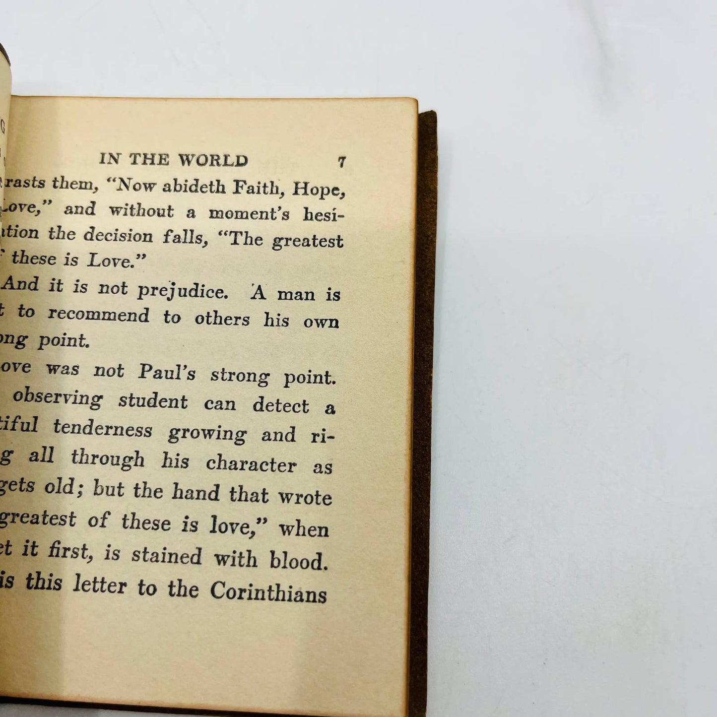 c1915 Little Leather Library Book THE GREATEST THING IN THE WORLD Drummond TC5