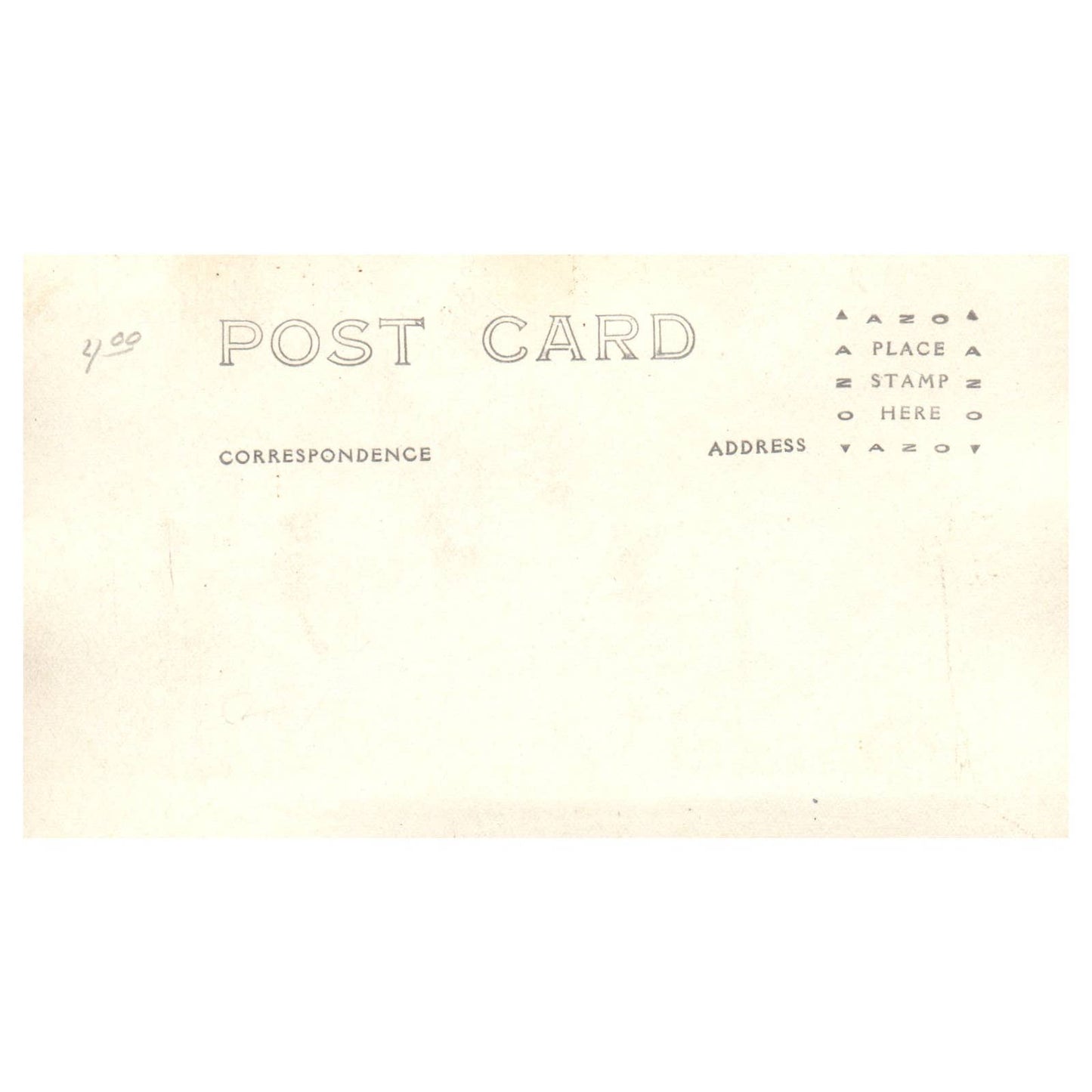 Man O' War Battleship - Original Postcard RPPC TJ8-4