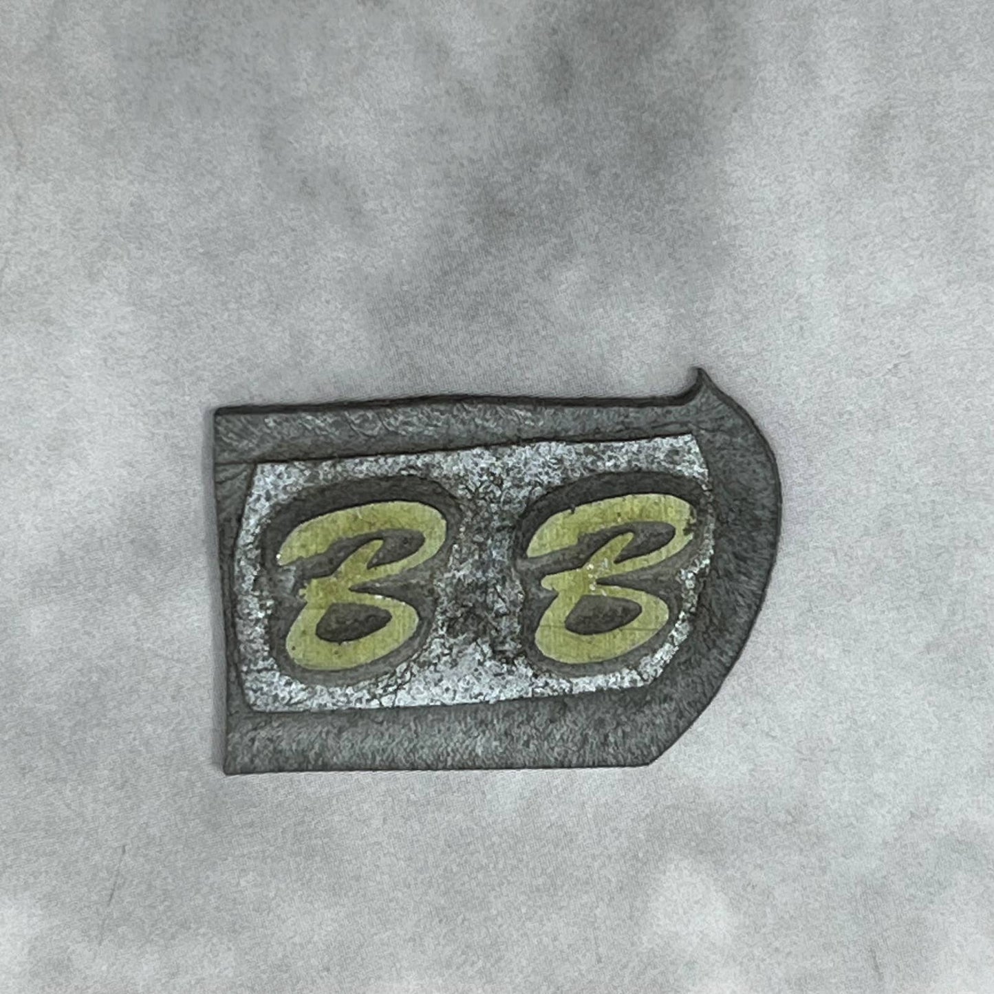 Vintage Printing Letterpress Printers Block Plate “BB” Monogram SE824