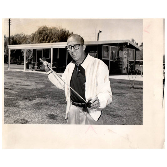 1960 Press Photo Golf Jack Burrell Lakeside Golf Course Bullard Ave 8x10" AD2
