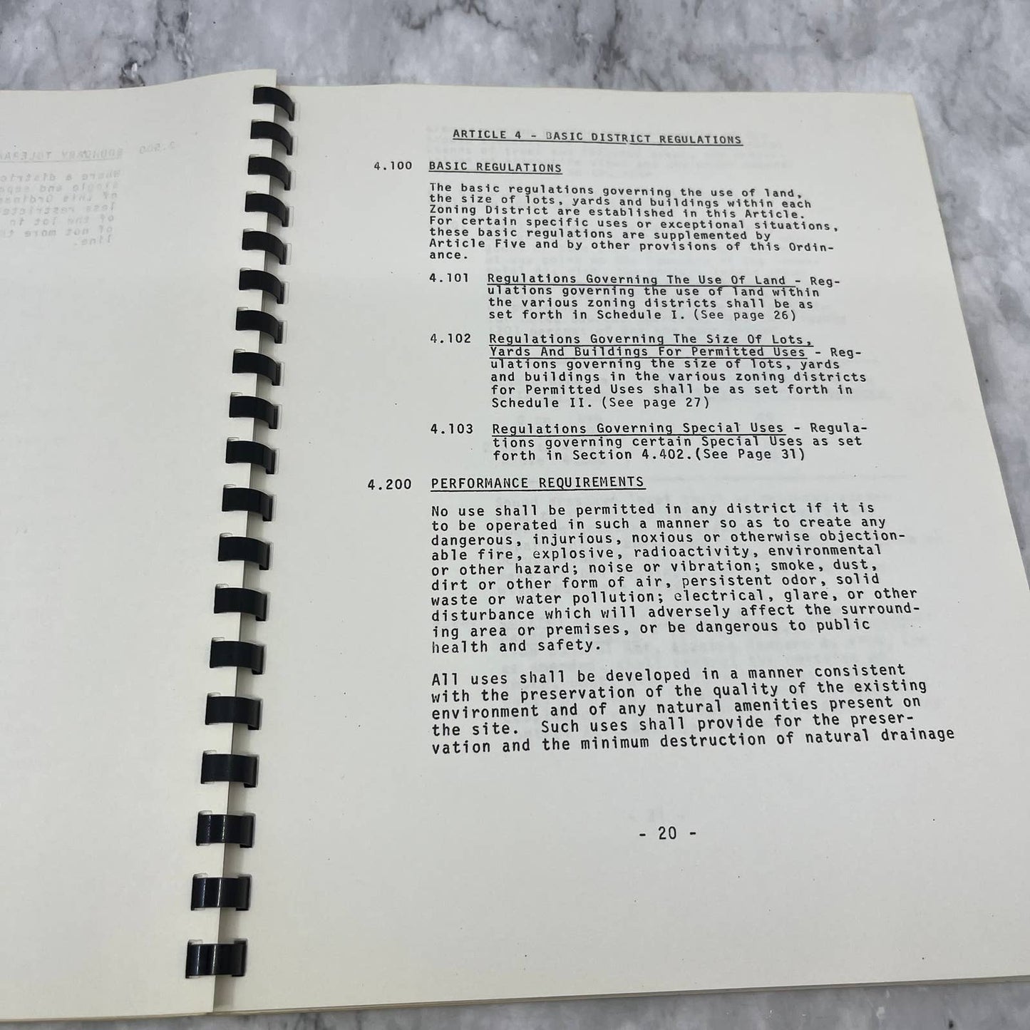 1976 Borough of Lehighton Carbon County Pennsylvania Zoning Ordinance Book TJ7