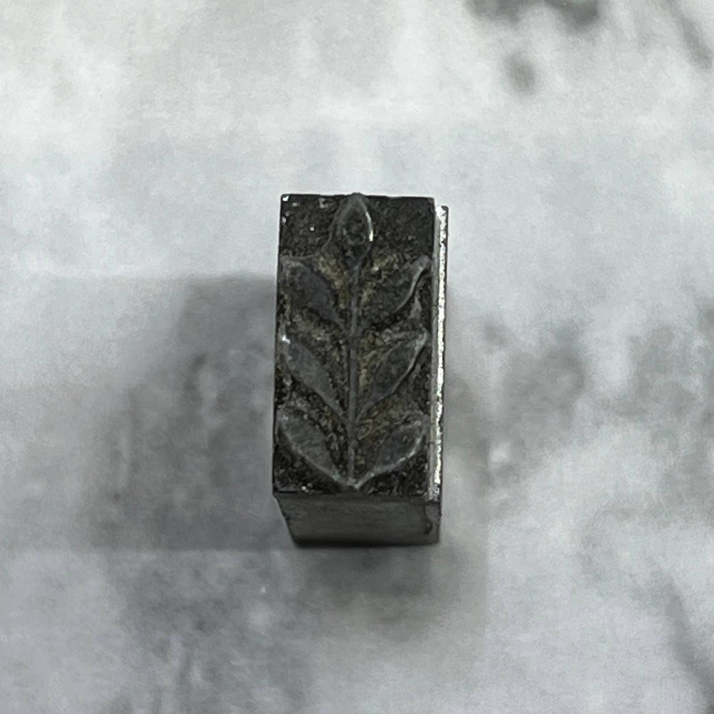 Vintage Printing Letterpress Printers Block Plate Olive Branch SE822